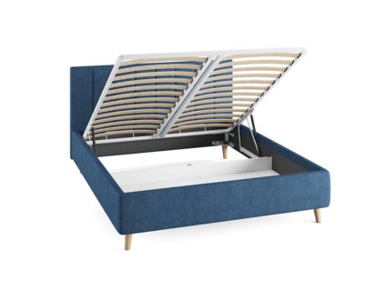 Кровать Сонум Alma Экокожа Коричневая (с подъемным механизмом) 180х190