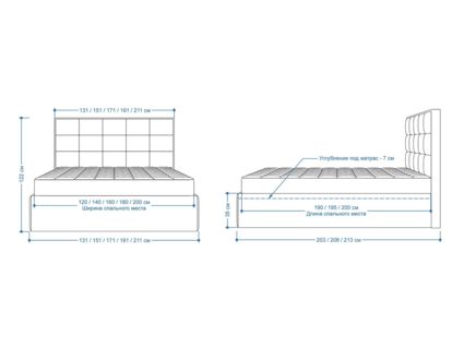 Кровать Lonax Адель велюр Dolly-1 (с подъемным механизмом) 140х190