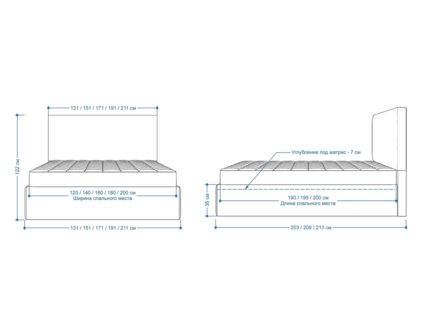 Кровать Lonax Фелиса велюр Dolly-3 (с подъемным механизмом) 140х190