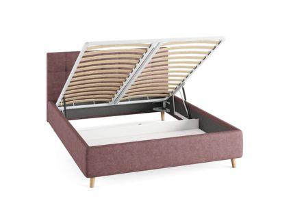 Кровать Сонум Bella Рогожка Льняная (с подъемным механизмом) 80х190