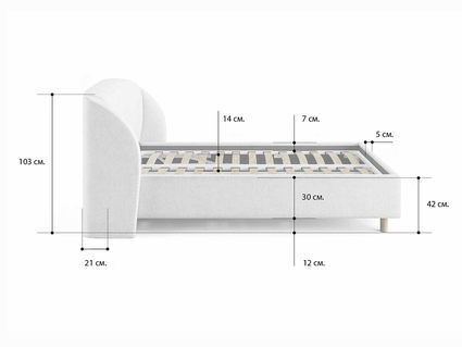 Кровать Сонум Valencia Энигма Десерт (с подъемным механизмом) 80х200