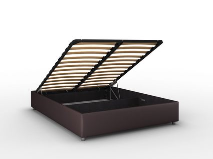Кровать Sleeptek Premier 3 Экокожа Brown (с подъемным механизмом)