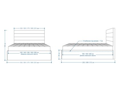Кровать Lonax Кармела велюр Dolly-8 (с подъемным механизмом)