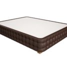 Кровать Mr.Mattress Twin Box экокожа Brown